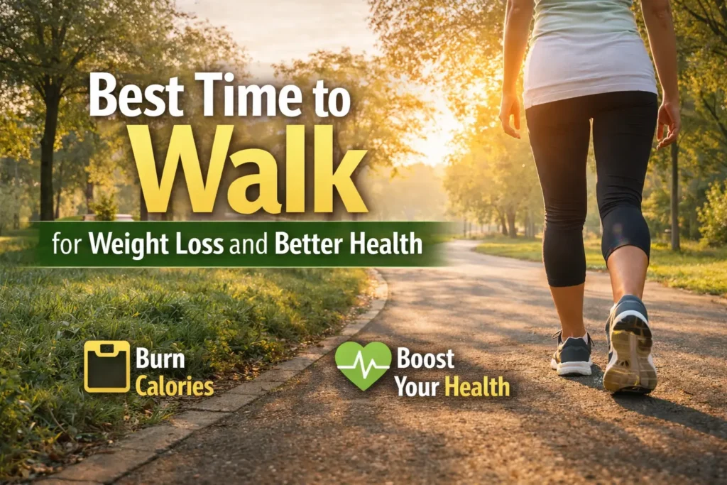 Best time to walk for weight loss and better health