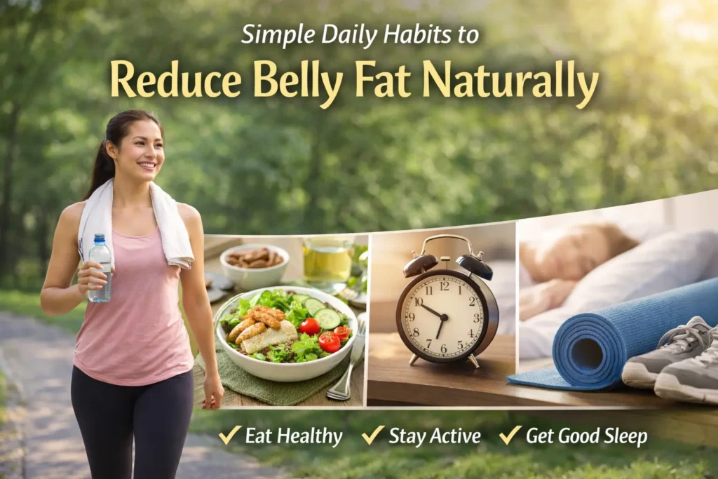 Simple daily habits to reduce belly fat naturally